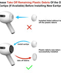 Top Notch Replacement Ear Tips For Apple Airpods Pro 1St And 2Nd Generation illustration showing proper installation steps.