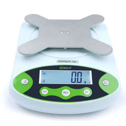 Digital Precision Lab Scale 15 Kg By 0.1 g Readability With 150 By 180 mm Stainless Steel Pan, Counting And Tare Functions, 11 Units, AC And DC Power