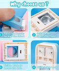 One Inch Circle Punch For Paper Crafts And Scrapbooking Upgraded Easy Punch With Large Handle And Visible Blade features