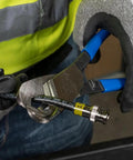 One-Hand Coaxial Cable Cutter For 1 Inch Aluminum And Copper Made In USA Beefy Heavy Duty Tool With Heat Treated Steel Blades