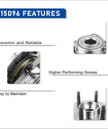 Features of Pair Front Wheel Hub Bearing Assembly for 2007 to 2014 Cadillac Escalade ESV Suburban 1500 Tahoe Yukon XL 1500 and 2007 to 2013 EXT Chevy Avalanche Silverado 1500 GMC Sierra 1500 Fits Multiple GM Trucks and SUVs with economic reliability and higher performing grease.
