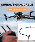 Gimbal Signal Cable Replacement For Mavic 3 Pro PTZ Image Transmission Wire Repair Part shown with drone in flight