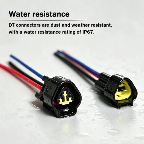 Built Tough Heavy Duty Waterproof Auto Connectors 5 Pack 3 Pin with water resistance rating IP67 for trucks and SUVs.