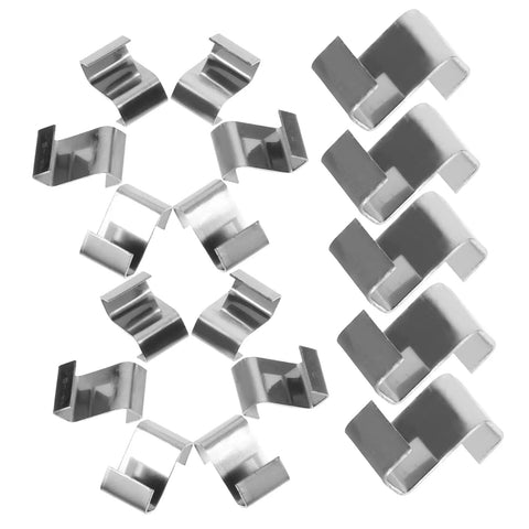 DIY Friendly Stainless Steel Glazing Clips For Greenhouse Set Of Five With Twenty Five Clips Per Set Easy Install Kit Durable Clamp For Glass And Polycarbonate Panels