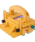 Premium Adjustable 3D Woodworking Push Block featuring grippy non slip pads and detachable leg for safe table saw use.