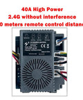 24V DIY Wiring Harness Kit For Kid Ride On Toys with 40A switch and 2.4G wireless control box for Power Wheels upgrade