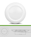 20 Pack 6 Inch LED Low Profile Disk Lights Recessed or Surface Mount Round Ceiling Fixtures 15W Over 900 Lumens 3000K Warm White CRI80