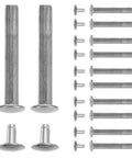 12 Set Stainless Steel Folding Fan Axle Rivet Nuts Repair Kit With Nut Fasteners For Handheld Fans Easy Fix Solution Extended Shaft Stability For Reliable Fan Repair And Sturdier Performance, 12-piece steel fan rivet nuts