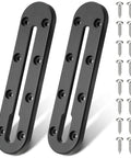 7 Inch Kayak Rail Mount Track For Low Profile Gear Onboard Includes Fishing Rod Holder Fish Finder Cup Holder And Anchor Cleats 2 Pack