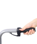 Yunjeek Electric Trailer Dolly For Boat And Caravan Moving handle with grip, showing control switch on jockey wheel cart.