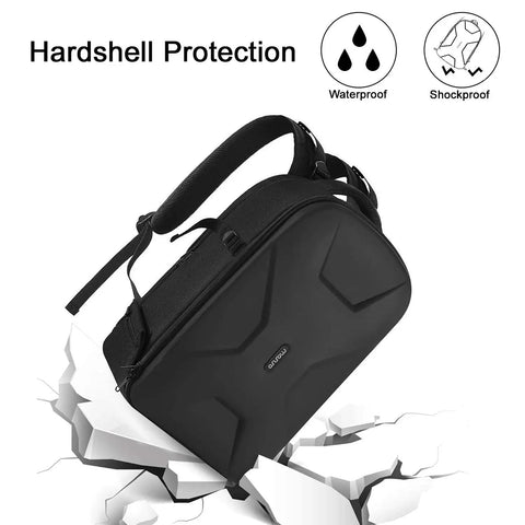 Hard Shell Waterproof Camera Backpack For DSLR SLR And Mirrorless Gear With Tripod Holder shatterproof design