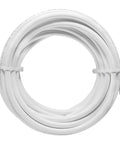 Coiled Three Eighths Inch OD LLDPE Water Tubing 25 Feet White Ideal For Reverse Osmosis Systems Deionized Water Setups