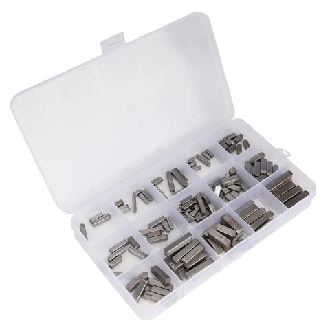 Key Stock Set 140 Pcs Round Ended Key Pack For Pulley Keyway And Drive Shaft Keys Pro Grade Carbon Steel Assortment