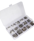 Feather Key Set 140 Pcs Round Ended Square Parallel Keys Kit With 3, 4, 5, 6 Mm Sizes For Power Tools And Machinery