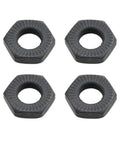 Front And Rear Hollow Shaft Nuts 3/8 Inch Zinc Alloy Hub Lock Nuts For MTB Quick Repair 4 Pack Durable Bicycle Axle Nut Set