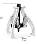 3D view of Beefy 3 Inch Gear Puller with 3 Reversible Jaws, Drop Forged Cr-V Steel, Heat Treated, 3 Ton Capacity