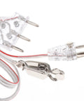 Universal Epee Fencing Body Cord With 3 Pin Plug Bend Protection Pro Grade Build Tough And Flexible Conductive Thread Cable