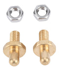 Stainless Steel Hinge Pin Replacement Kit For Summit Spirit Grills, 2 gold pins with silver nuts, adjustable door hardware