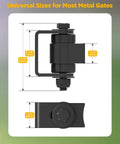 Weldable Gate Hinges For Heavy Metal Gates Using Silicon Alloy Steel with dimensions 2 7/8" x 1 1/4" x 1/2" for outdoor use.