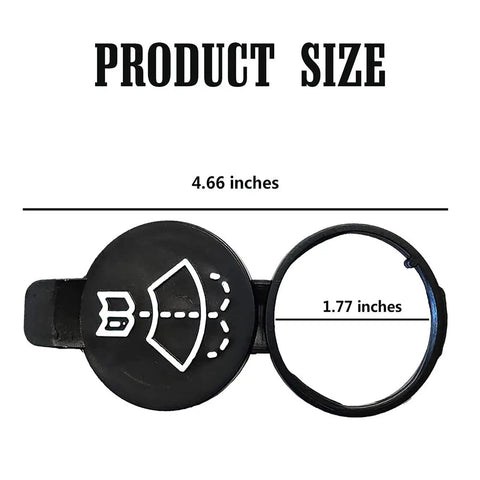 No Brainer Direct Replacement Windshield Wiper Washer Fluid Reservoir Cap Cover For Chevrolet, Buick, Cadillac, GMC OE 13227300 Compatible Size Diagram