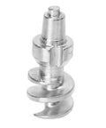 Close-up of a threaded tungsten tire stud with aluminum body for auto, truck, and forklift - anti slip snow traction cleat.