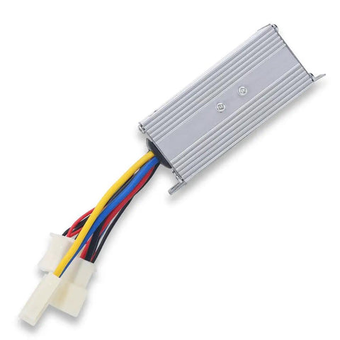 Heavy Duty 24V 350W Brushed Motor Controller Box for Electric Bikes and Scooters with Aluminum Heat Dissipation Shell Variable Throttle Speed Controller for Ebikes Built to Beat the Heat and Keep Your Ride Rolling