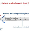 Fully Submersible Portable Electric Immersion Water Heater With Built In Thermostat Auto Shut Off Overheat Protection 100 Percent Waterproof