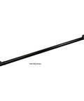 No Sweat 10 Ft Wall Mounted Aluminum Handrail In Gloss White With Returns For A Solid Grip On Indoor Or Outdoor Steps ADA Compliant Porch Railing Complete Kit Built Tough Made In Usa, satin black color detail.