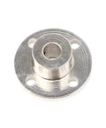 Top Shelf Aluminum Rigid Flange Coupling Motor Guide Shaft Connectors With Hella Durable M4 Mounting Bolts Sized From Three To Ten Millimeters For Sweet Upgrades To Any High Torque Drive System Ready To Roll - close-up of aluminum flange coupling.