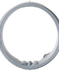 Genuine OEM Washer Door Bellow Seal 5304505240 For Various Models, circular gray rubber gasket front view, prevents leaks.