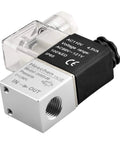 Electrical Pneumatic Solenoid Valve 2V025-08, 110VAC, PT1/4 Port, On Off Fluid Control, side view of product components