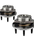 Dual front wheel bearing and hub assembly, six lug, with ABS, for 2007-2014 Chevy Silverado 1500 Tahoe Suburban GMC Sierra Yukon
