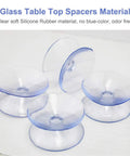 Straight Up Solid 10 Pack Clear Suction Cups For Glass Table Bumpers And Window Hangers That Truly Grip Tight Without Residue, clear soft silicone about 35mm