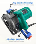 Adjustable Cutting Machine Base Guide And Circular Saw Guide Rail for Precision Wood And Tile Cutting, Pro Grade, Durable Blue.