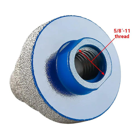 Close-up of Three Step Diamond Hole Saw Set for 20mm 35mm and 55mm Holes Tapered Diamond Drill Bits with 5/8''-11 thread