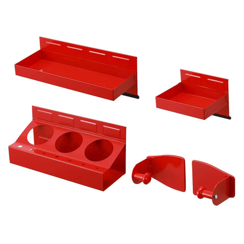 Magnetic Toolbox Tray Set 4 Piece With 6 Inch And 12 Inch Trays Paper Towel Holder 3 Spray Can Holders And 7 Screwdriver Holes