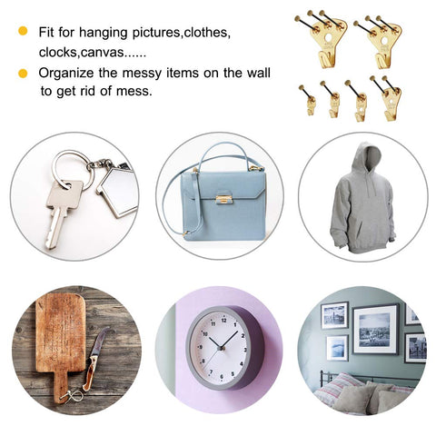 Heavy Duty 125 Piece Picture Hanging Kit With Tough Nails And Wall Anchors For Drywall And Wood Surfaces Handles Big Canvas Loads Like A Champ Every Single Time with various hanging items.
