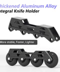 Thickened aluminum alloy frame for Pro Grade High Performance Inline Skates For Adults And Teens Versatile Speed Skating Black