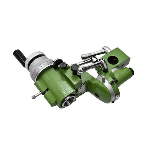 Rock Solid Universal Knife Holder And Milling Cutter Sharpener Body Built Tough For Weekend Warriors And Garage Shops in green color.