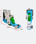 Invisible Zipper Presser Foot With Roller Wheel For Smooth Fabric Feeding And Sewing Seam Guide For Industrial Sewing Machines Tough As Nails Durable Steel Construction Great For Denim Leather And Heavy Duty Projects. steel zipper foot, 3.5cm