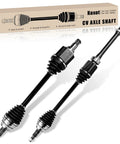 Rugged Front CV Axle Shaft Assembly Pair Compatible With Toyota Sienna 2011 To 2016 2.7L And 3.5L V6 Fwd set view with packaging