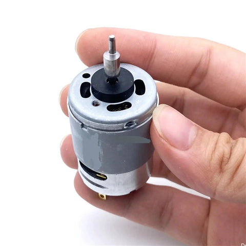 High Performance DC Motor RS 380PH 4045 Upgrade For Hair Clipper Repair 2.6V To 13V Gearbox Replacement Part in hand.