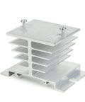 White heatsink for Digital PID Temperature Controller For 100 To 220V AC With SSR Output ITC-100VH 40DA, side view.