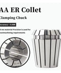 High Precision ER Collet Set 0.005mm Tolerance CNC Milling Tool Clamp Chuck Grip Secure Fit For Routers Lathes And Fast Machining Work close-up view with detailed inner design.