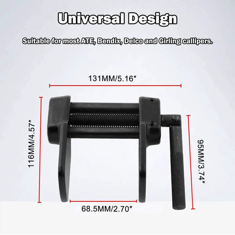Heavy Duty Brake Caliper Press Tool For Cars And Motorcycles Disc Brake Pad Spreader Piston Compressor with measurements