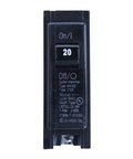 Single Pole 20 Amp Circuit Breaker For BR Type Panels 120/240 Volt Standard Size UL Listed Fits BR Style Panels Homeowner Friendly Easy Install Built To Handle Your Home Power Today black breaker