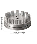 Round Disc Cutter Set Manual Round Punch Heavy Duty Coin Punch Tool For Jewelry Making And Metal Forming Die, 124mm x 28mm