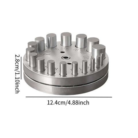 Round Disc Cutter Set Manual Round Punch Heavy Duty Coin Punch Tool For Jewelry Making And Metal Forming Die, 124mm x 28mm