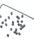 25 Pieces 2-56 X 3/32 Set Screws, 304 Stainless Steel Hex Socket Grub Screws, Allen Head, Includes 0.035 Inch Allen Wrench