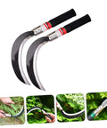 Two Pack Manganese Steel Garden Sickle Tool Set, Ergonomic Hand Weeder For Weeding Mowing Harvesting And Yard Work, durable reaping hooks